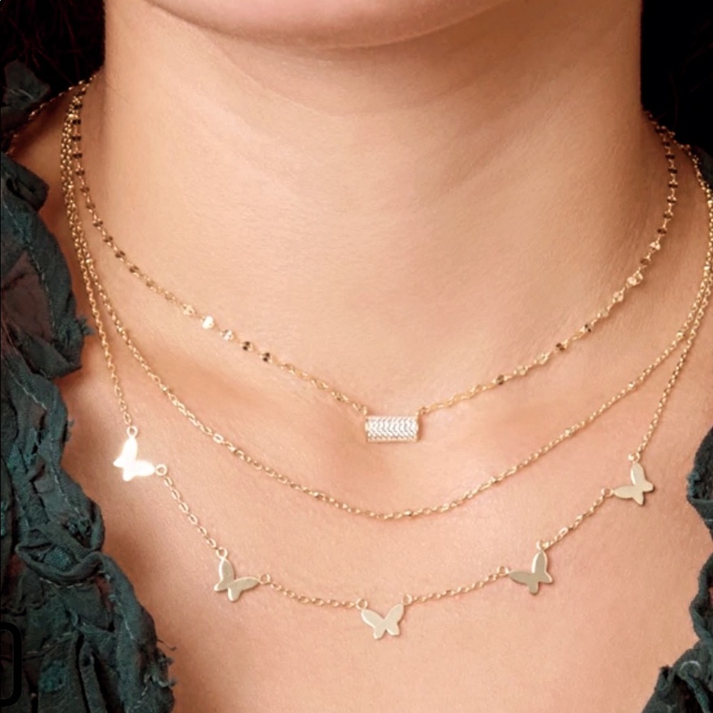 Double Row butterfly choker (unworn)